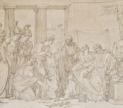 The young Pyrrhus at the court of Glaucias
